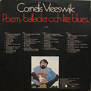 CORNELIS VREESWIJK / Poem, Ballader Och Lite Blues